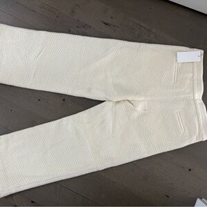 NWT M. Martin Scalloped Wool Pants | Cream | Size 6